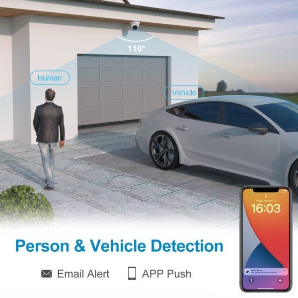 Anpviz 8CH 4K NVR 8MP POE IP Customized Camera Plug&Play System CCTV Outdoor Security Surveillance Kit Remote View H.265 IR 100ft - Image 2