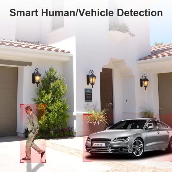Anpviz 6MP PoE IP Dome Camera with Mic/Audio, Smart Human/Vehicle Detection IP Security Camera Outdoor, 98ft IR Night Vision, IP66 Weatherproof, 2.8mm Wide Angle, Metal Housing#IPC-D260W-S (Not PTZ) - Image 3