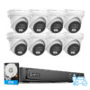 Anpviz 8CH 4K NVR 8MP POE IP Customized Camera Plug&Play System CCTV Outdoor Security Surveillance Kit Remote View H.265 IR 100ft