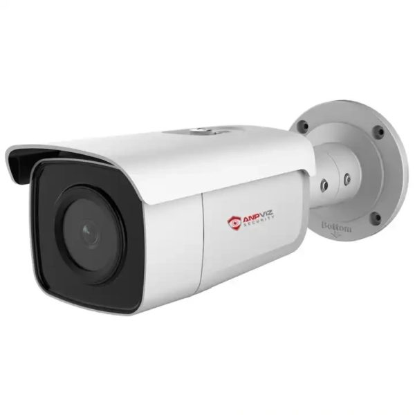 Anpviz 4K IP Camera Motion detection Bullet POE Camera IP67 Built in SD Card slot 265G IR60m Range one-way Audio WDR H265+